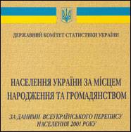 Население Украины по месту рождения и гражданству